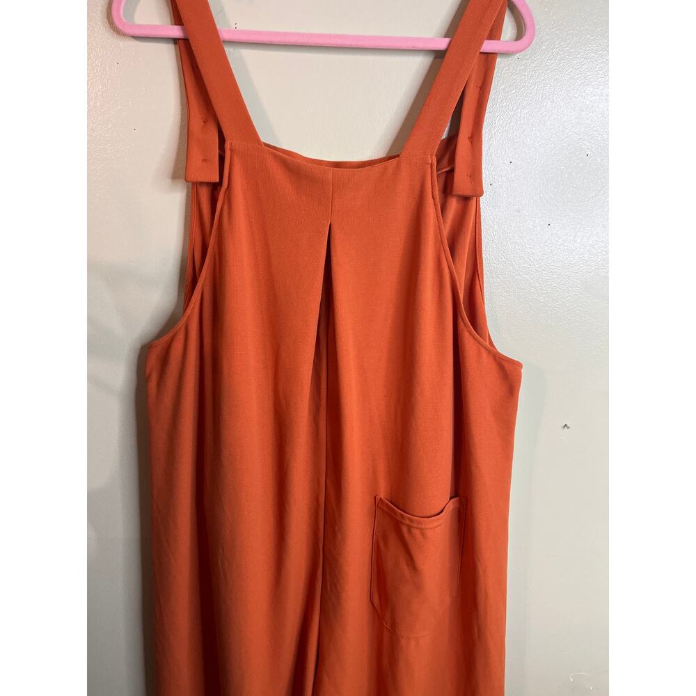 HALARA Rust Orange Wide-Leg Jumpsuit Overalls - Picture 6 of 13